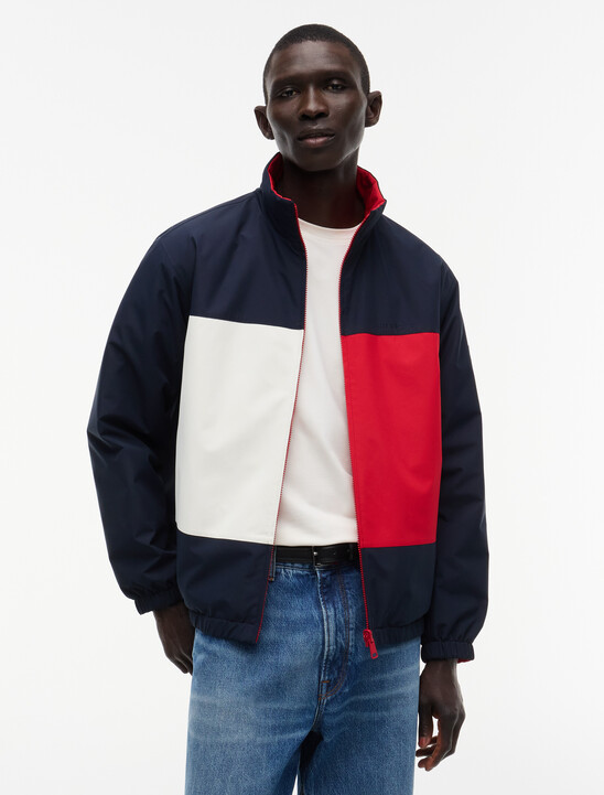 Reversible Down Colour-Blocked Puffer Jacket