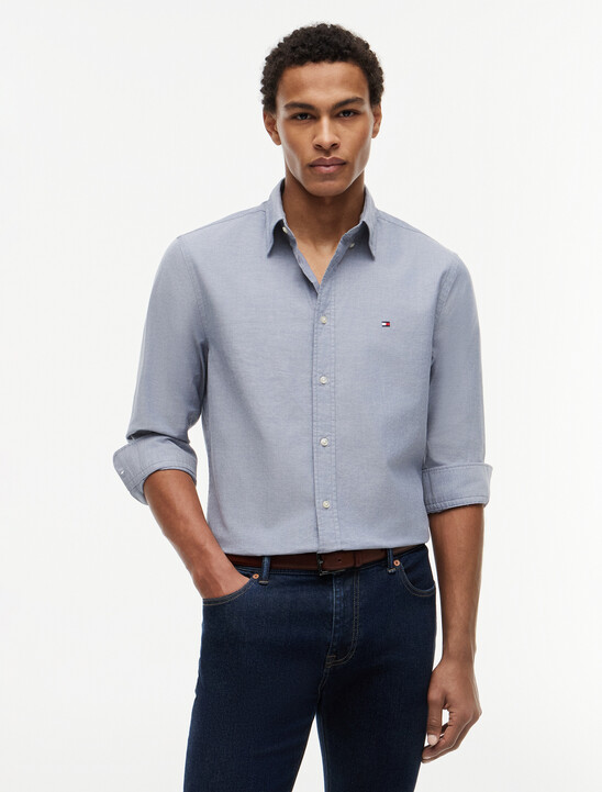Asia Fit Lightweight Solid Oxford Shirt