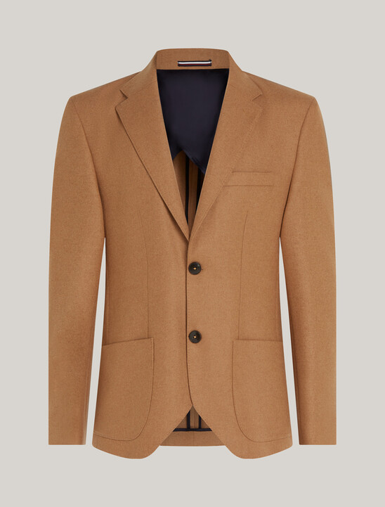 Single Breasted Wool Flannel Blazer