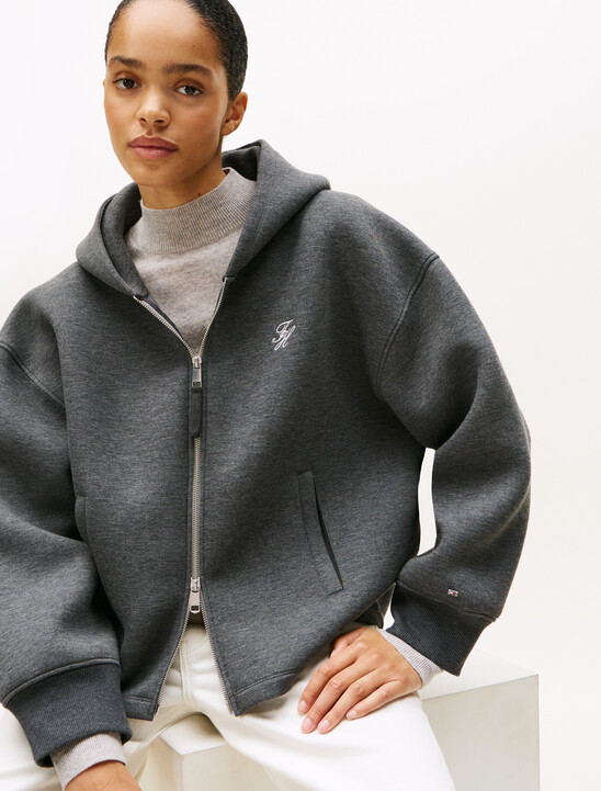 Logo Embroidery Zip-Thru Hoody