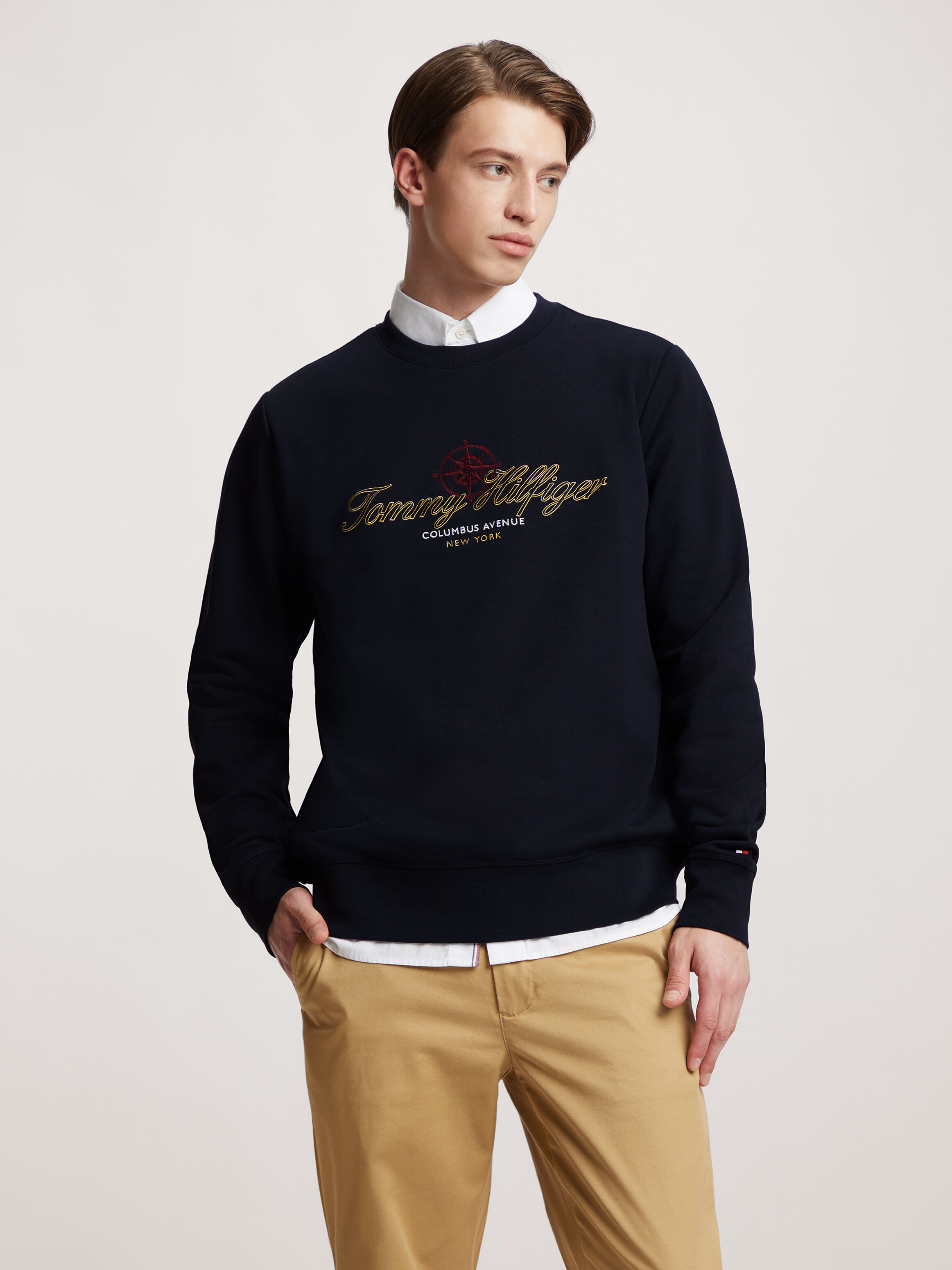 Nautical Embroidery Sweatshirt blue Tommy Hilfiger Malaysia