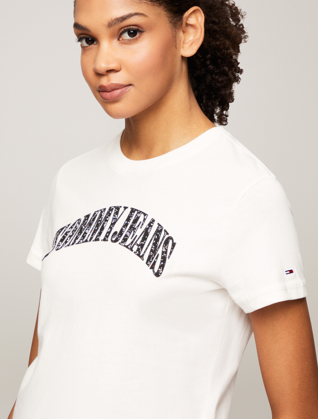 Floral Logo T-Shirt, Ancient White, hi-res