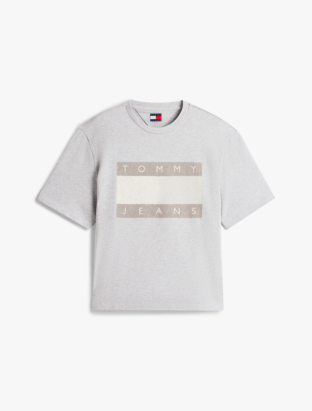 90s Tonal Flag Badge T-Shirt, Mid Grey htr, hi-res