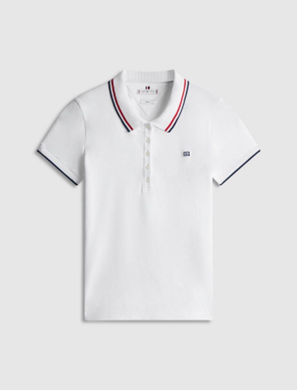Asia Fit Slim Polo Shirt, Th Optic White, hi-res