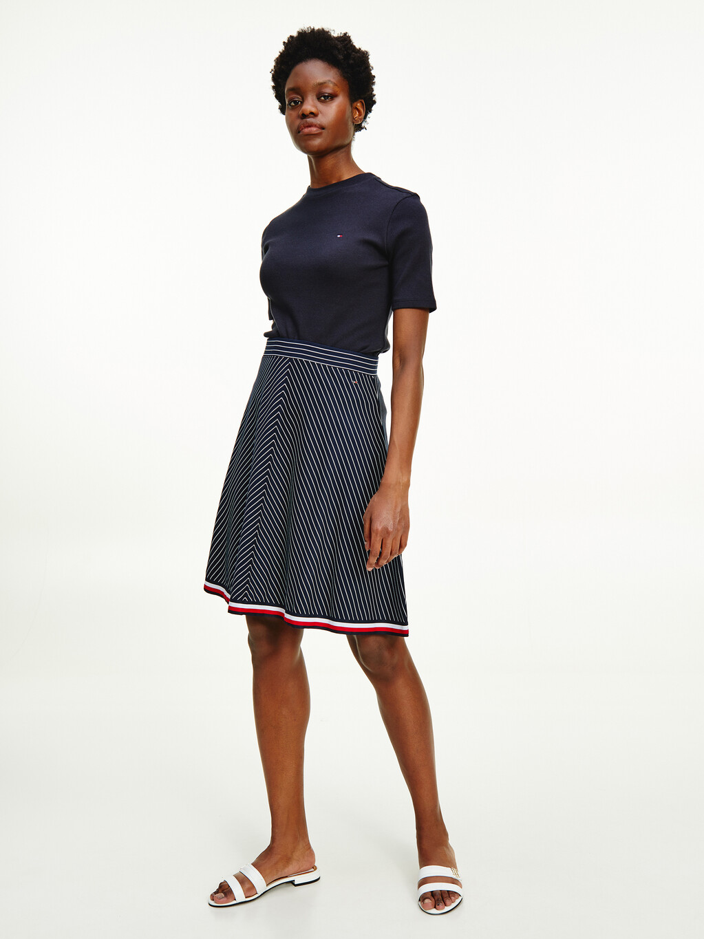 Global Stripe Skirt