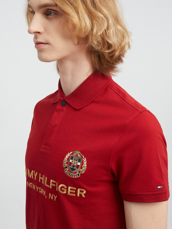 ICONS CREST SLIM FIT POLO