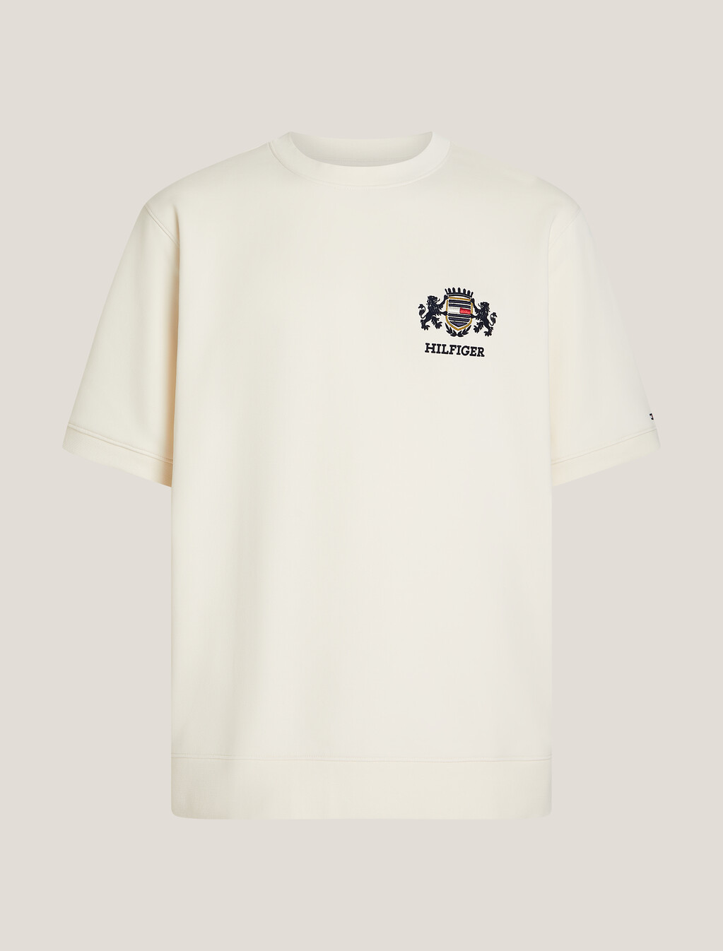 Icon Short Sleeve Sweatshirt, Ivory Petal, hi-res