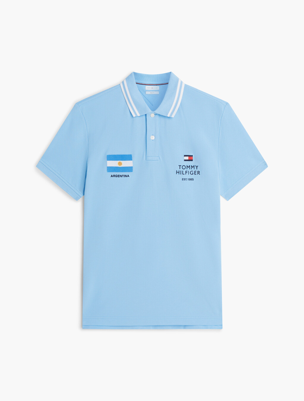 Regular Fit Pique Polo Shirt, Ambient Blue, hi-res