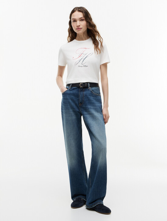 Embellished Logo Jersey T-Shirt