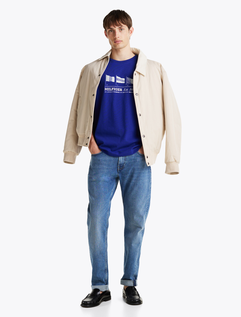 Hilfiger Flags T-Shirt, Wedge Blue, hi-res