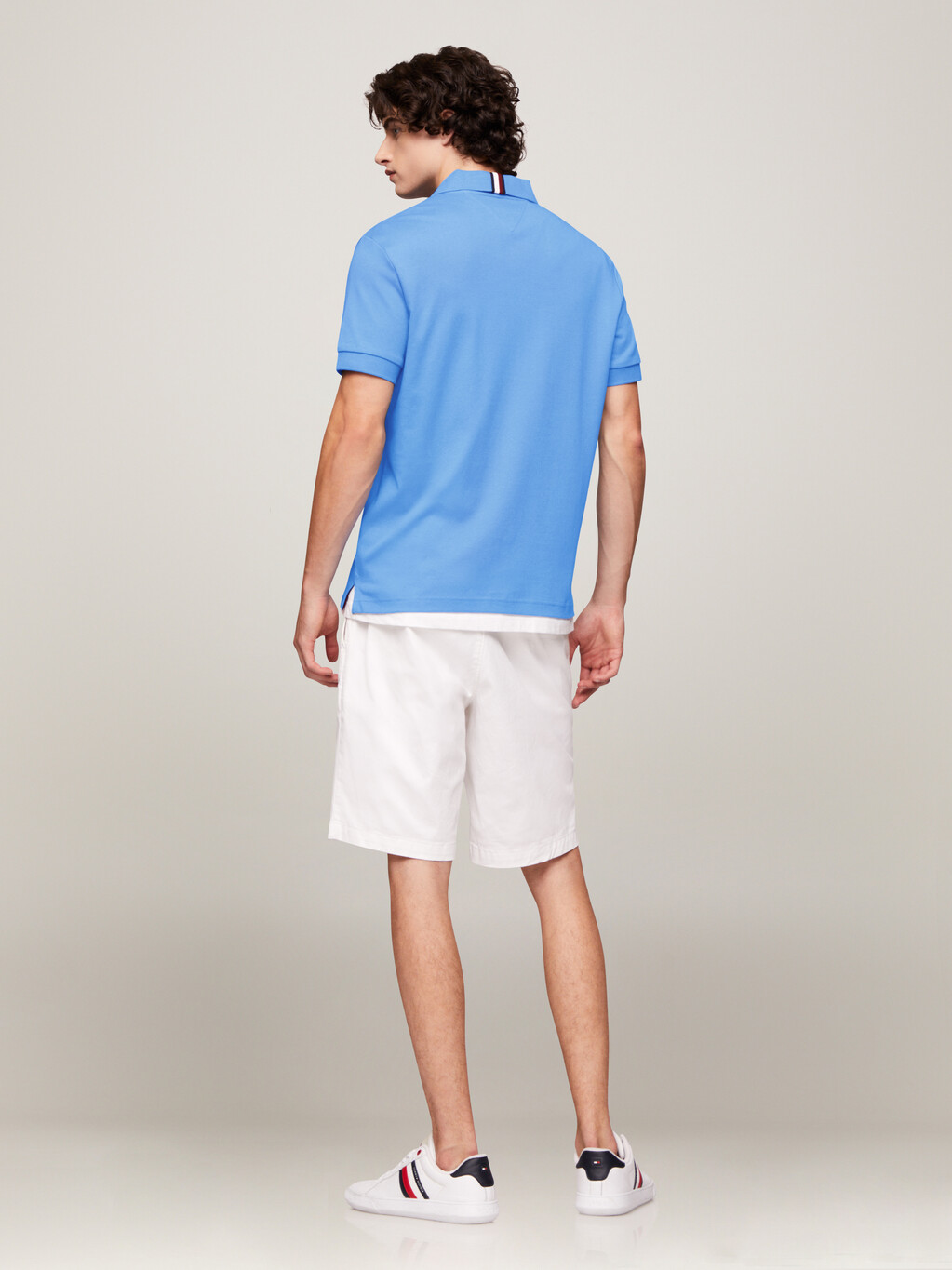 TH Monogram Regular Fit Polo, Blue Spell, hi-res