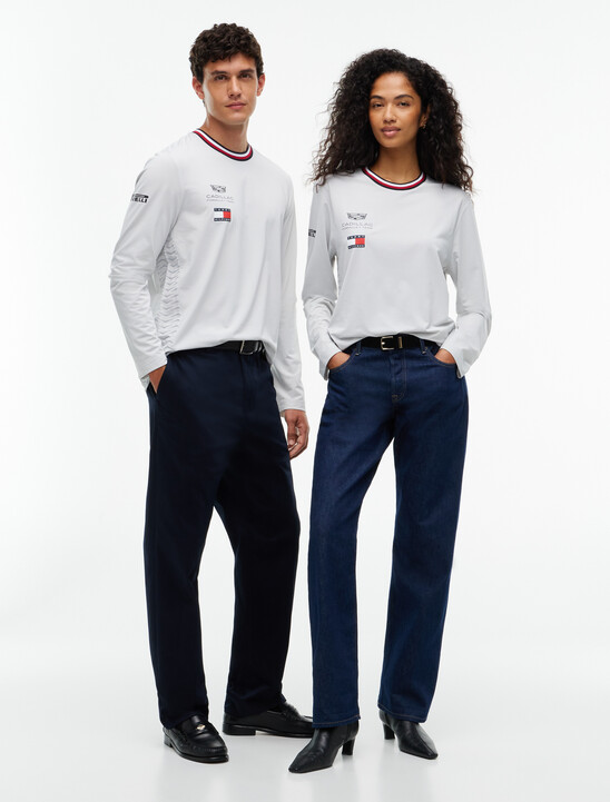 TH x Cadillac Formula 1&reg; Team Repeat Chevron Long Sleeve T-Shirt