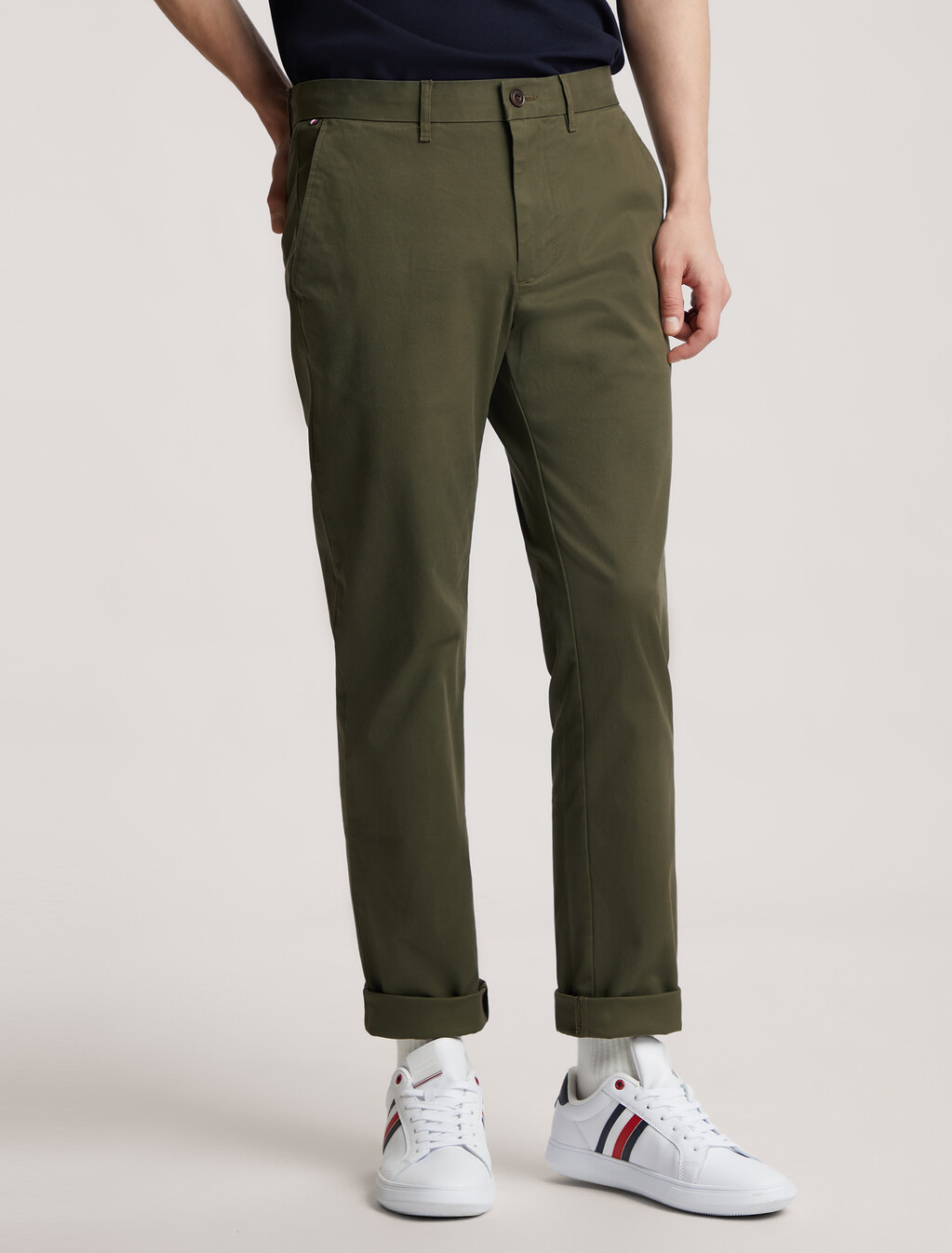 1985 Collection Denton Fitted Chinos, Army Green, hi-res