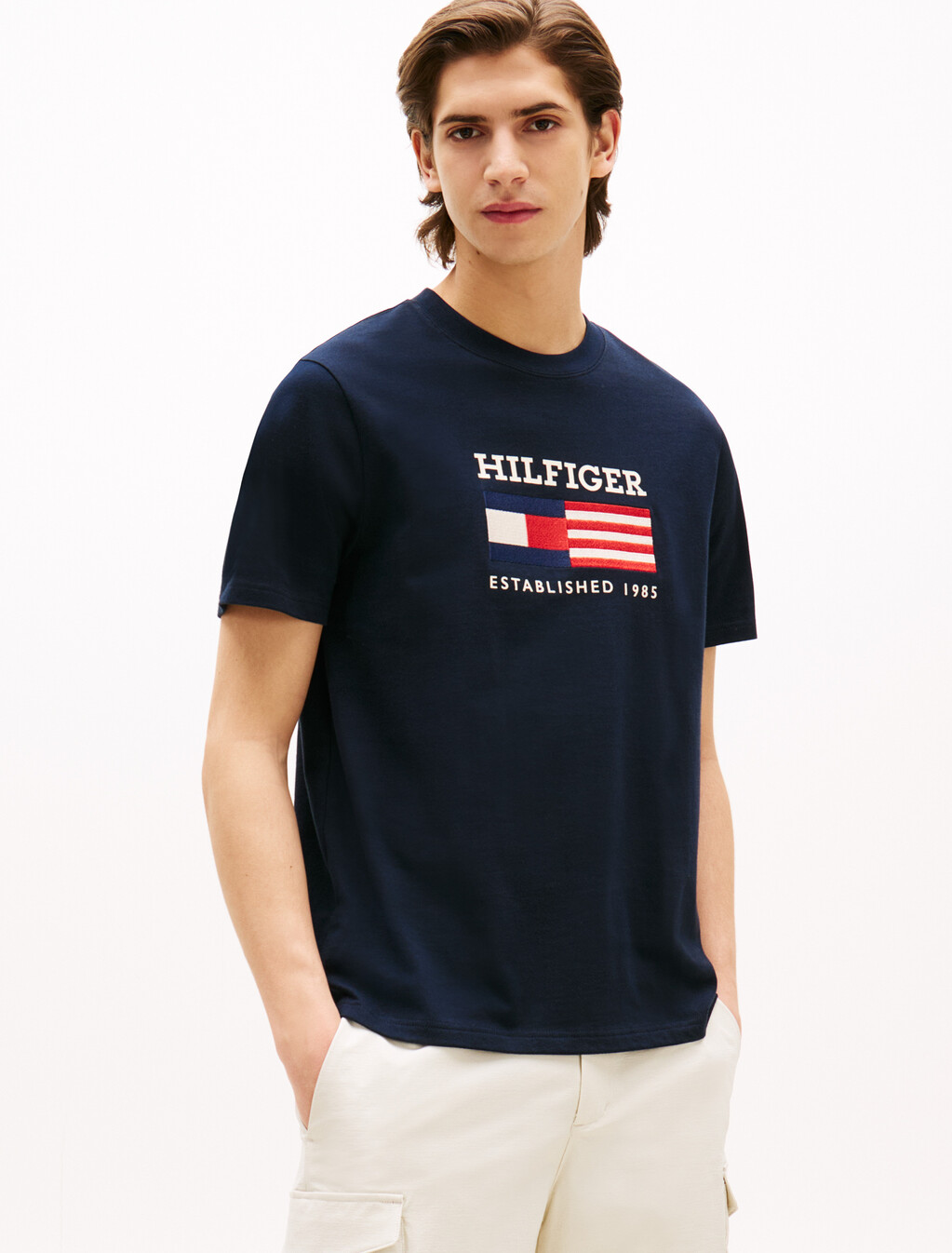 Americana Monotype Flag Box T-Shirt, Desert Sky, hi-res