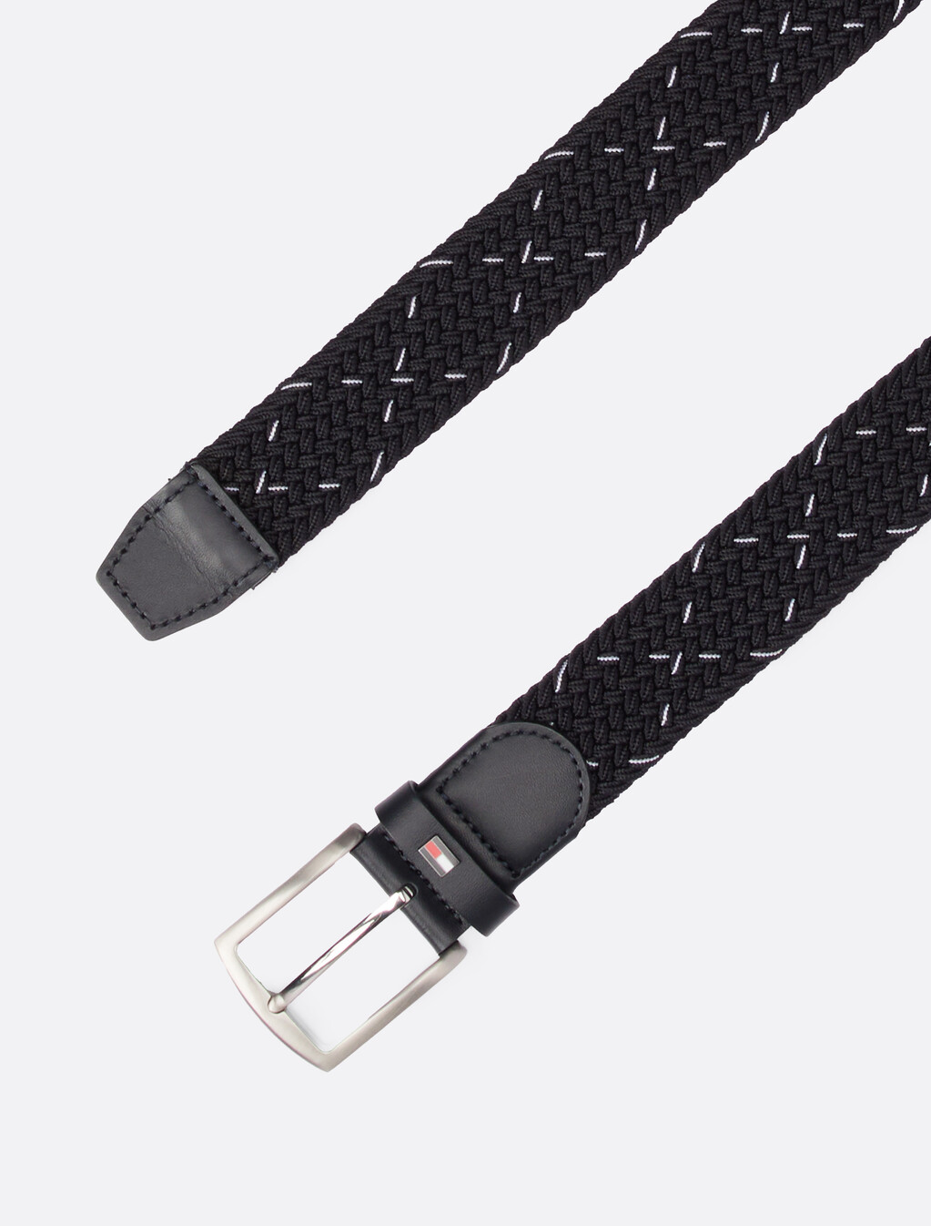 Woven Elasticated Belt, Space Blue, hi-res