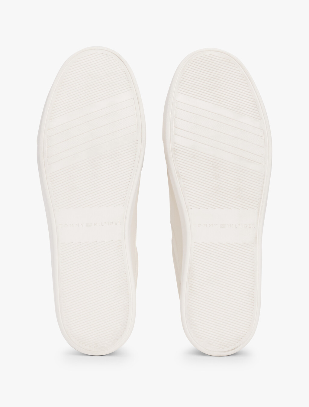 TH Monogram Leather Court Trainers, Ancient White, hi-res