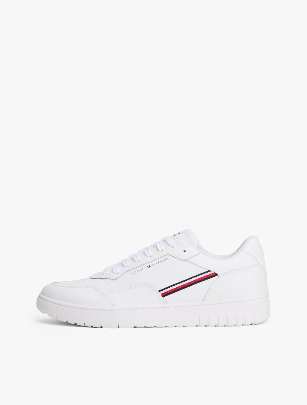 Cleat Basketball Trainers With Leather, White, hi-res