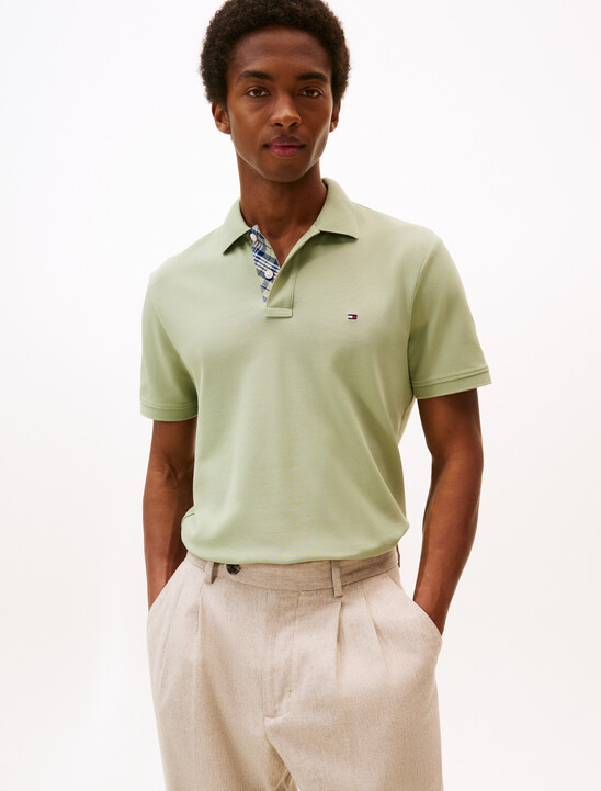 Tartan Placket Regular Polo