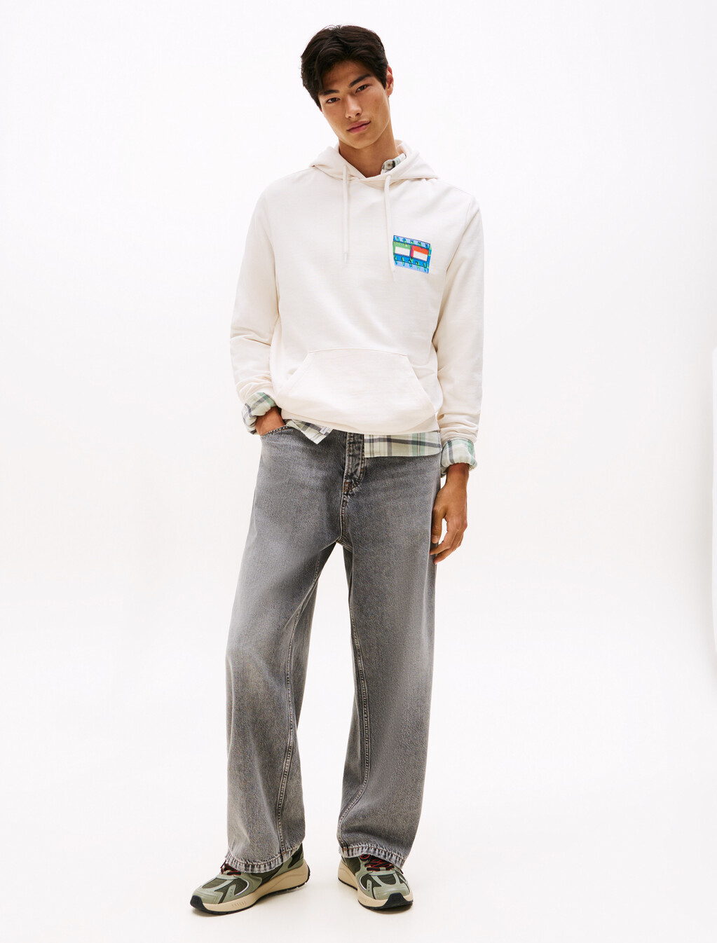 Back Graphic Terry Hoody, Ancient White, hi-res