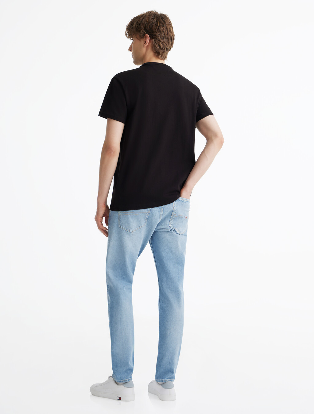 Tommy Crest T-Shirt, Black, hi-res