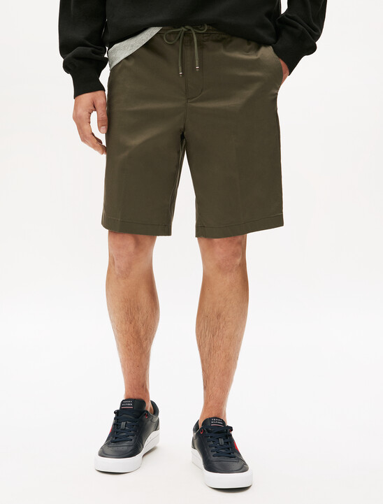 Brooklyn Cotton Satin Pull On Shorts