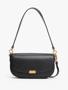 Iconic Leather Crossbody Bag, Black, hi-res
