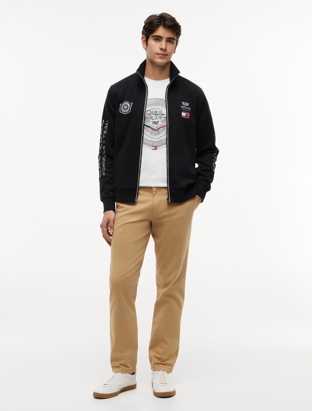 TH x Cadillac Formula 1&reg; Team Back Graphic Track Top, Black, hi-res