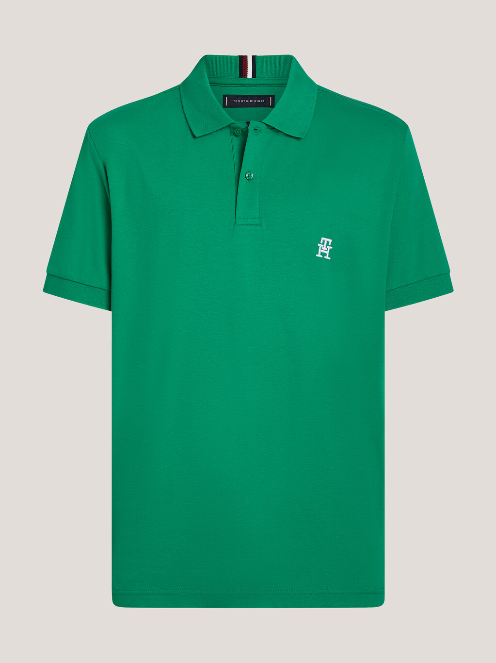 TH Monogram Regular Fit Polo, Olympic Green, hi-res