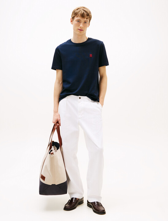 Contrast TH Monogram Embroidery T-Shirt
