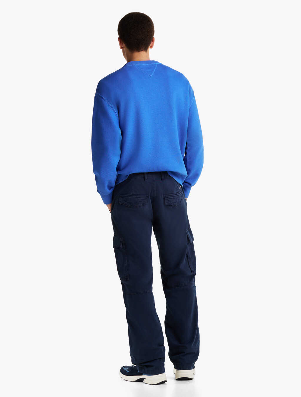 Relaxed Cargo Trousers, Dark Night Navy, hi-res