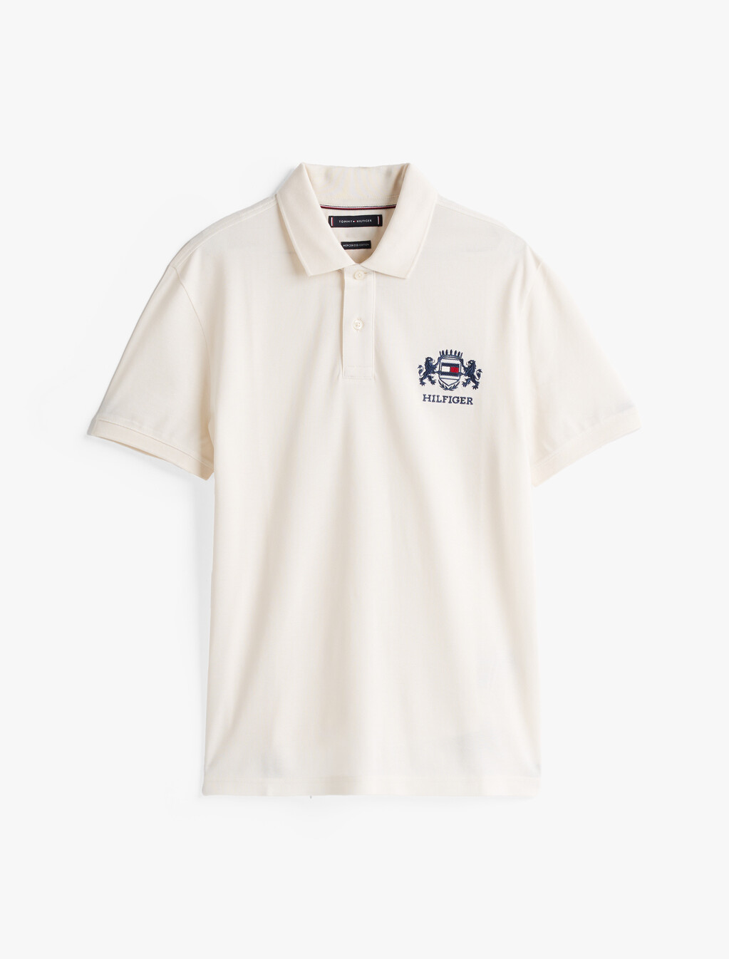 Regular Fit Logo Embroidery Polo Shirt, Ivory Petal, hi-res