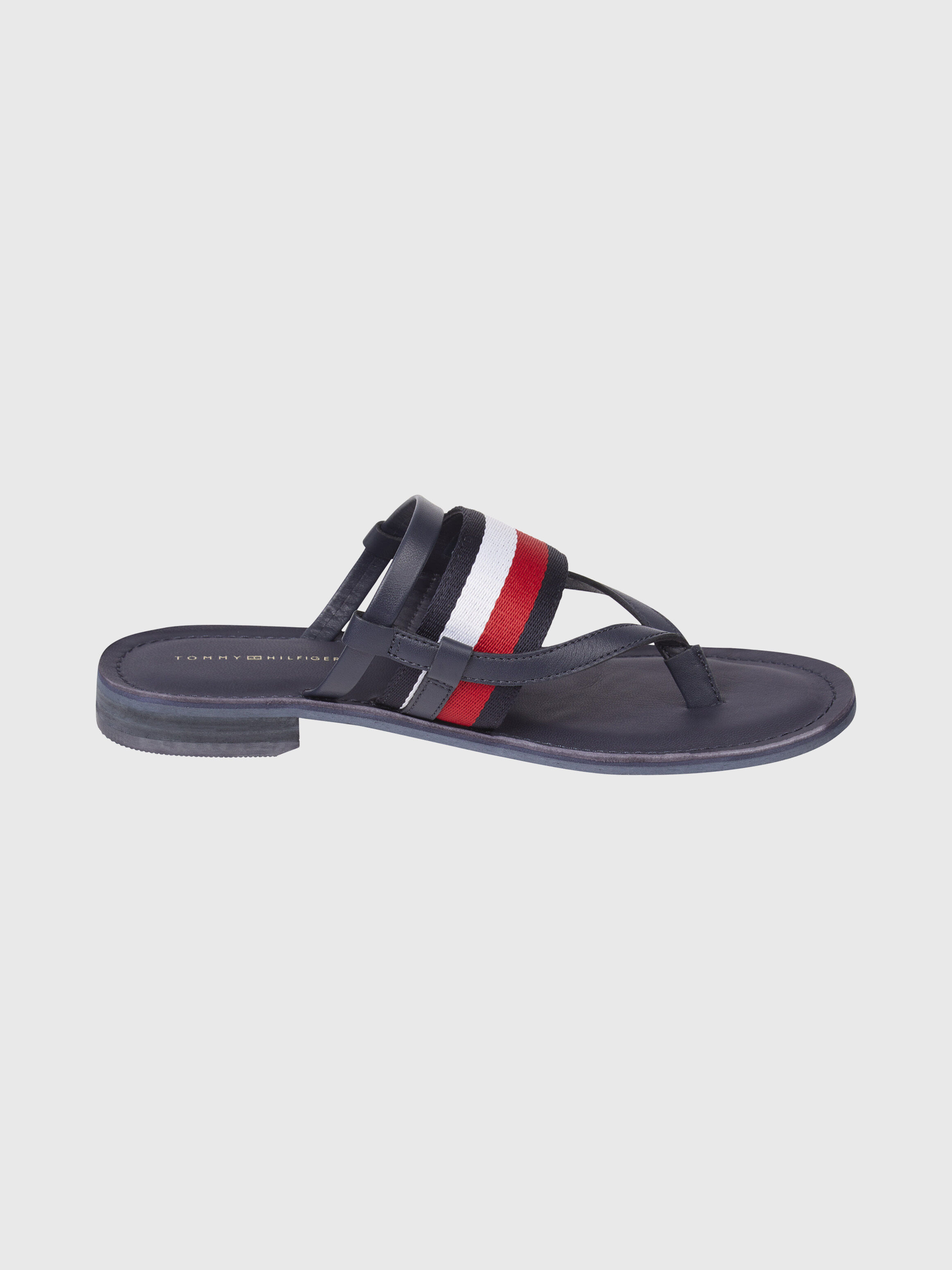 Global Stripe Tape Flat Sandals