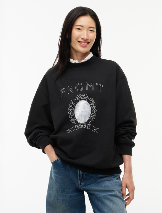 Crest Logo Crew Neck Sweatshirt