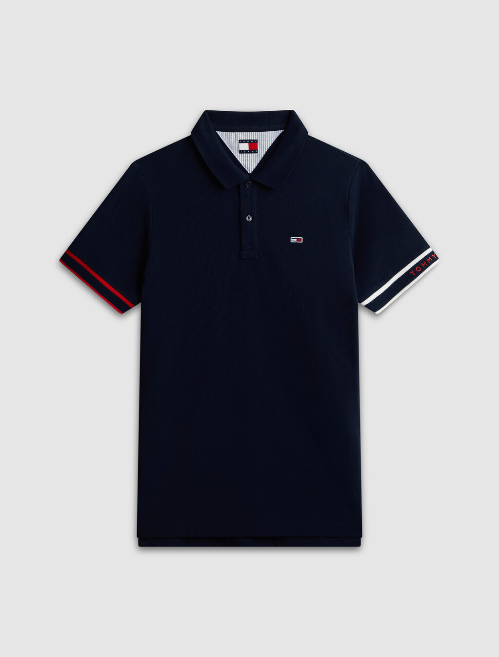 Slim Flag Cuff Polo, Dark Night Navy, hi-res
