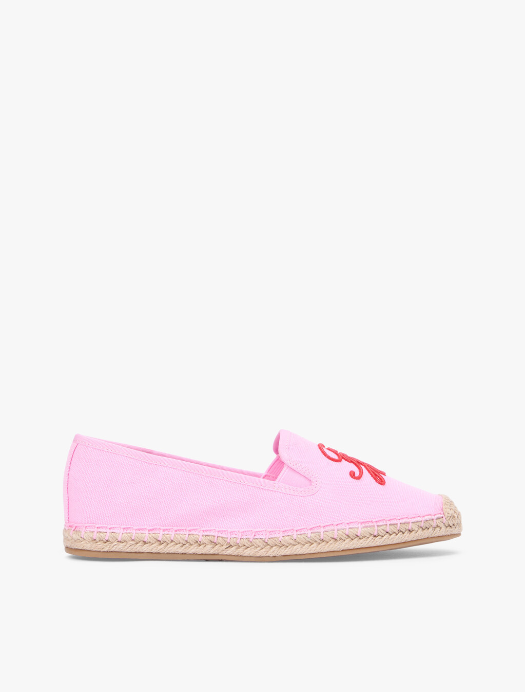 Logo Embroidery Canvas Espadrilles, Rose Petal, hi-res