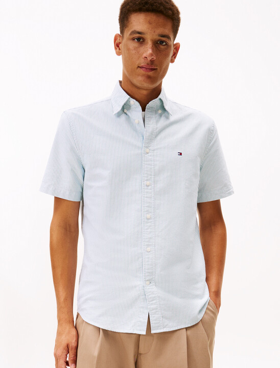 Heritage Stripe Short Sleeve Oxford Shirt