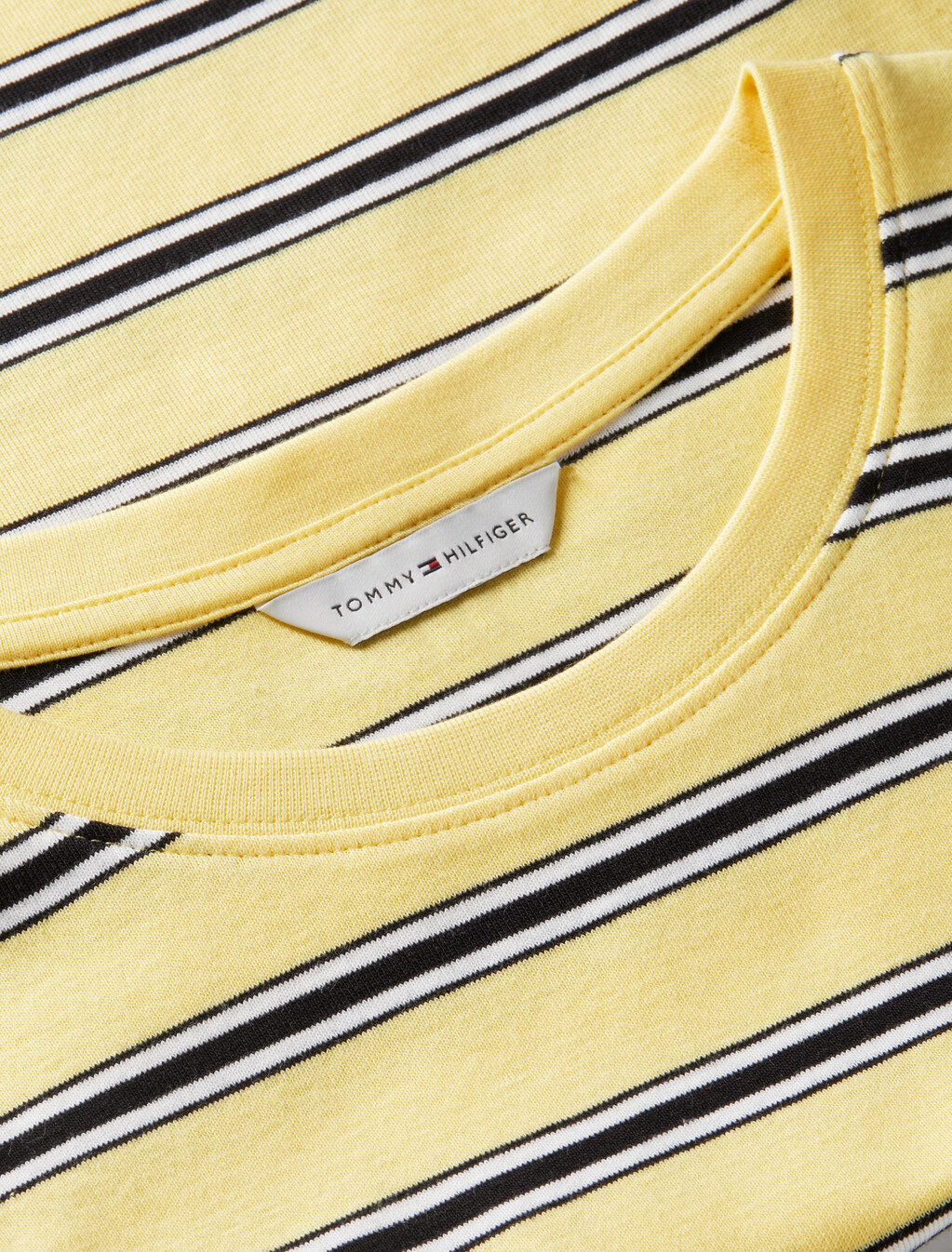 Stripe Slim Crew Neck Tank Top, Multi Stp Citronelle / Ecru / Black, hi-res