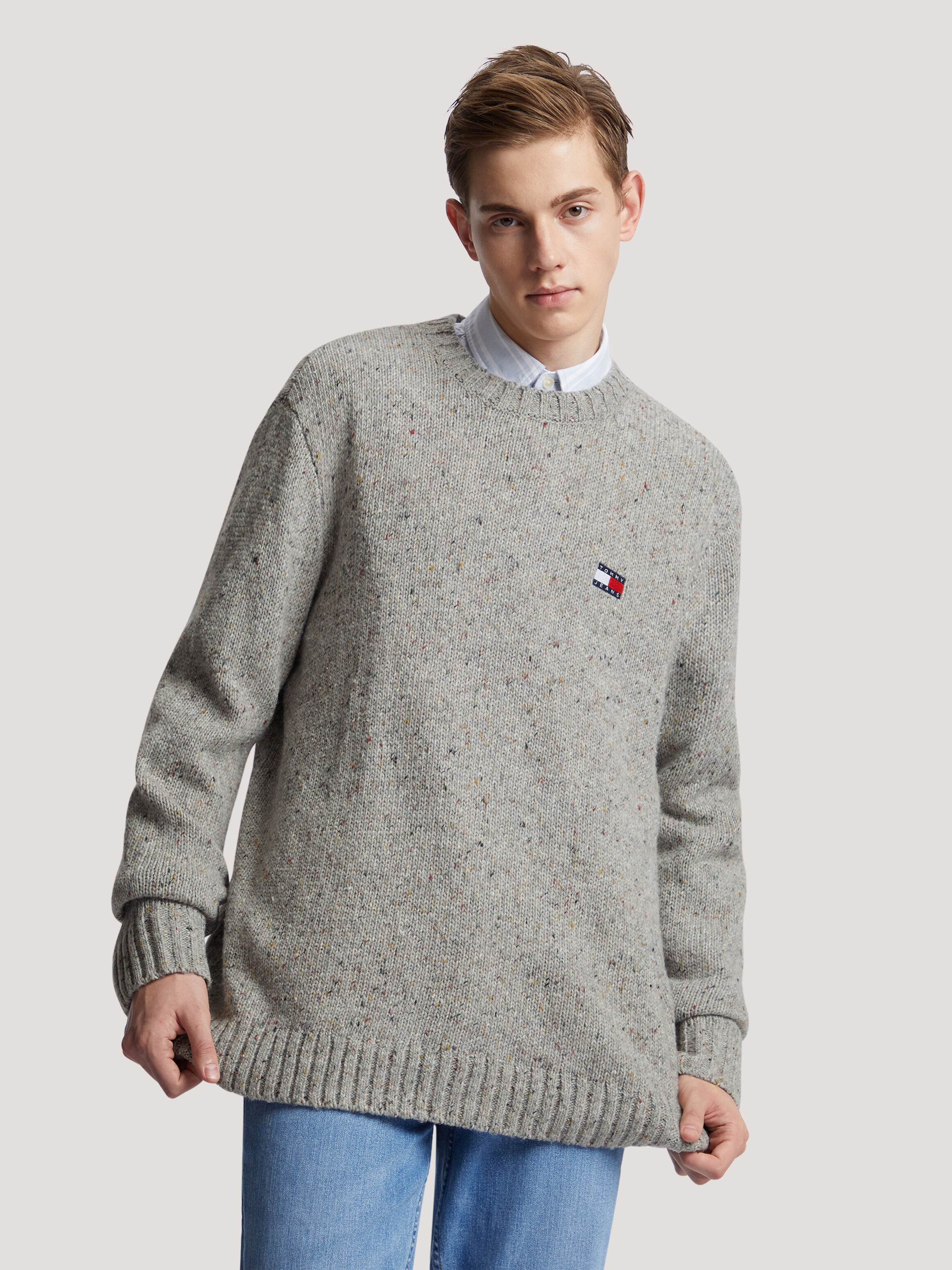 Tommy hilfiger sale grey jumper