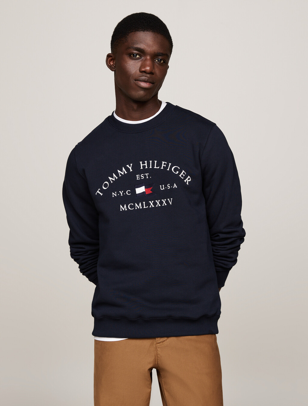 Nautical Arch Logo Sweatshirt, Desert Sky, hi-res