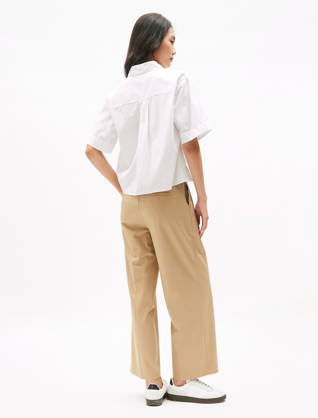 Poplin Boxy Short Sleeve Shirt, Th Optic White, hi-res