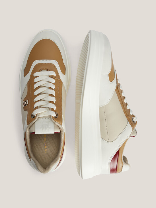 Lux Pointy Monogram Court Sneakers