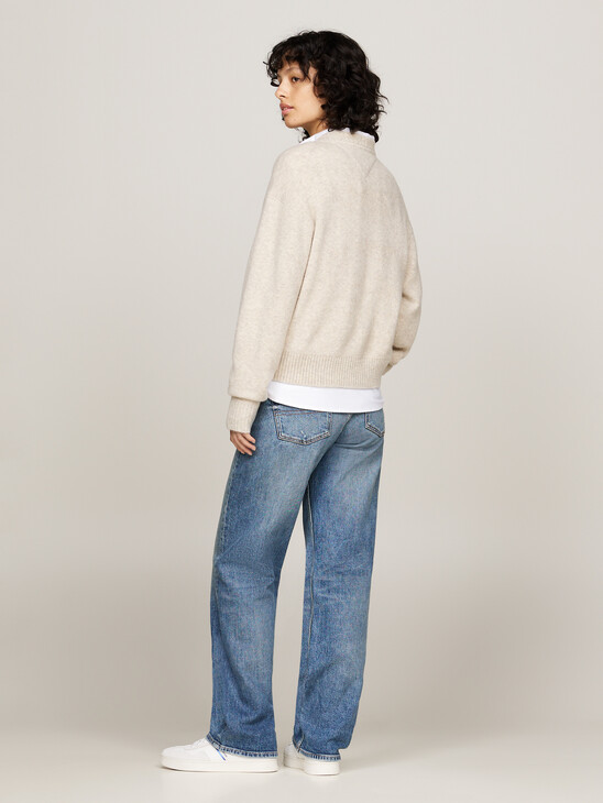 Mélange Relaxed Jumper with Wool