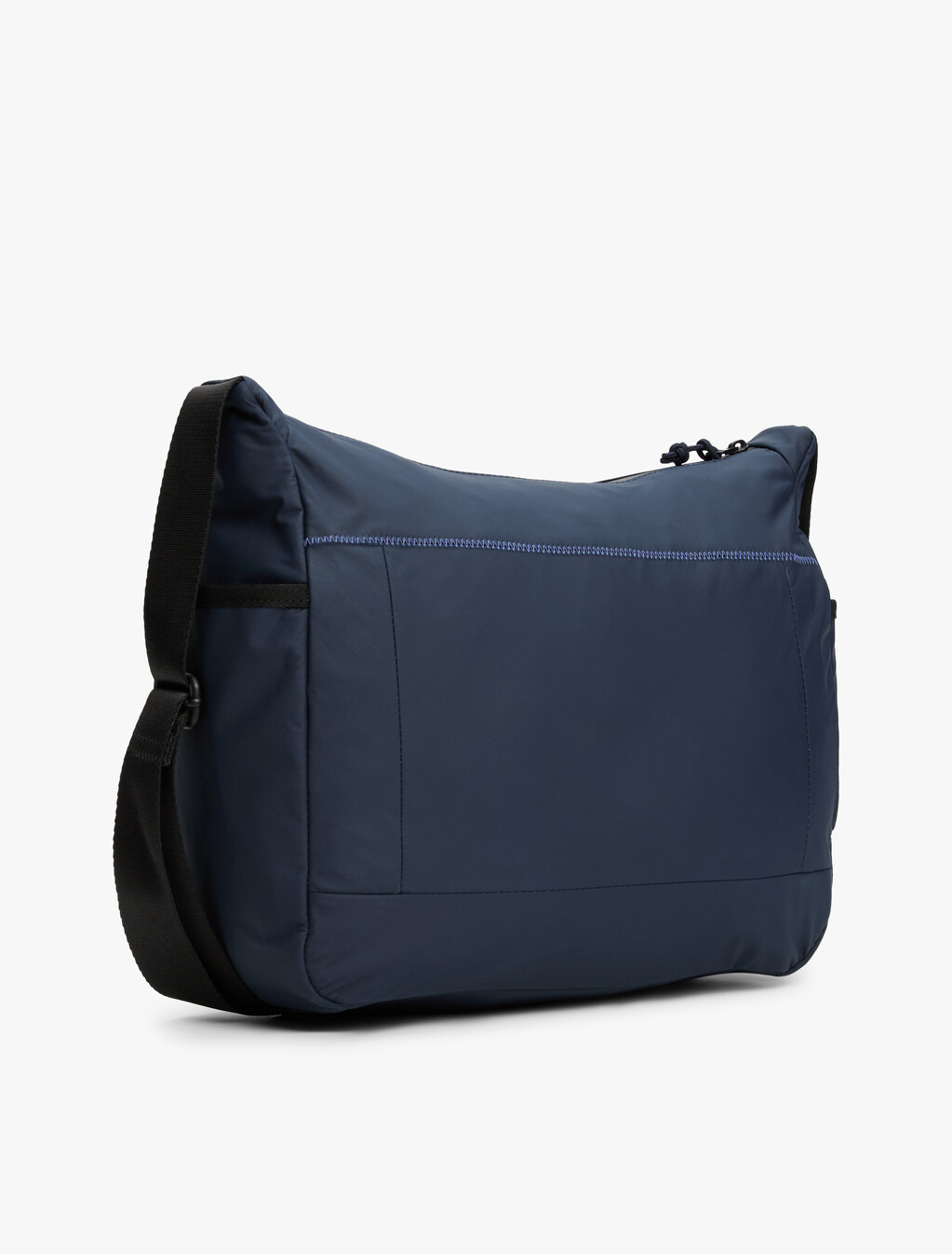 Metal Logo Crossbody Messenger Bag, Space Blue, hi-res