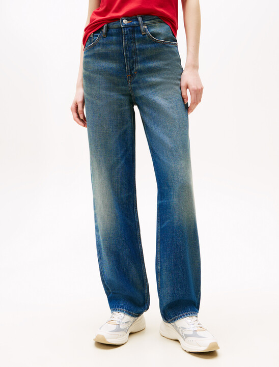 High Rise Straight Jeans