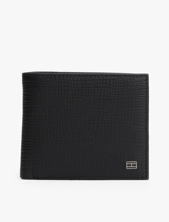 Hilfiger Flag Leather Card And Coin Bifold Wallet