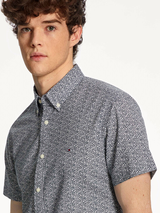 MICRO PRINT ORGANIC COTTON SHIRT MICRO PRINT ORGANIC COTTON SHIRT