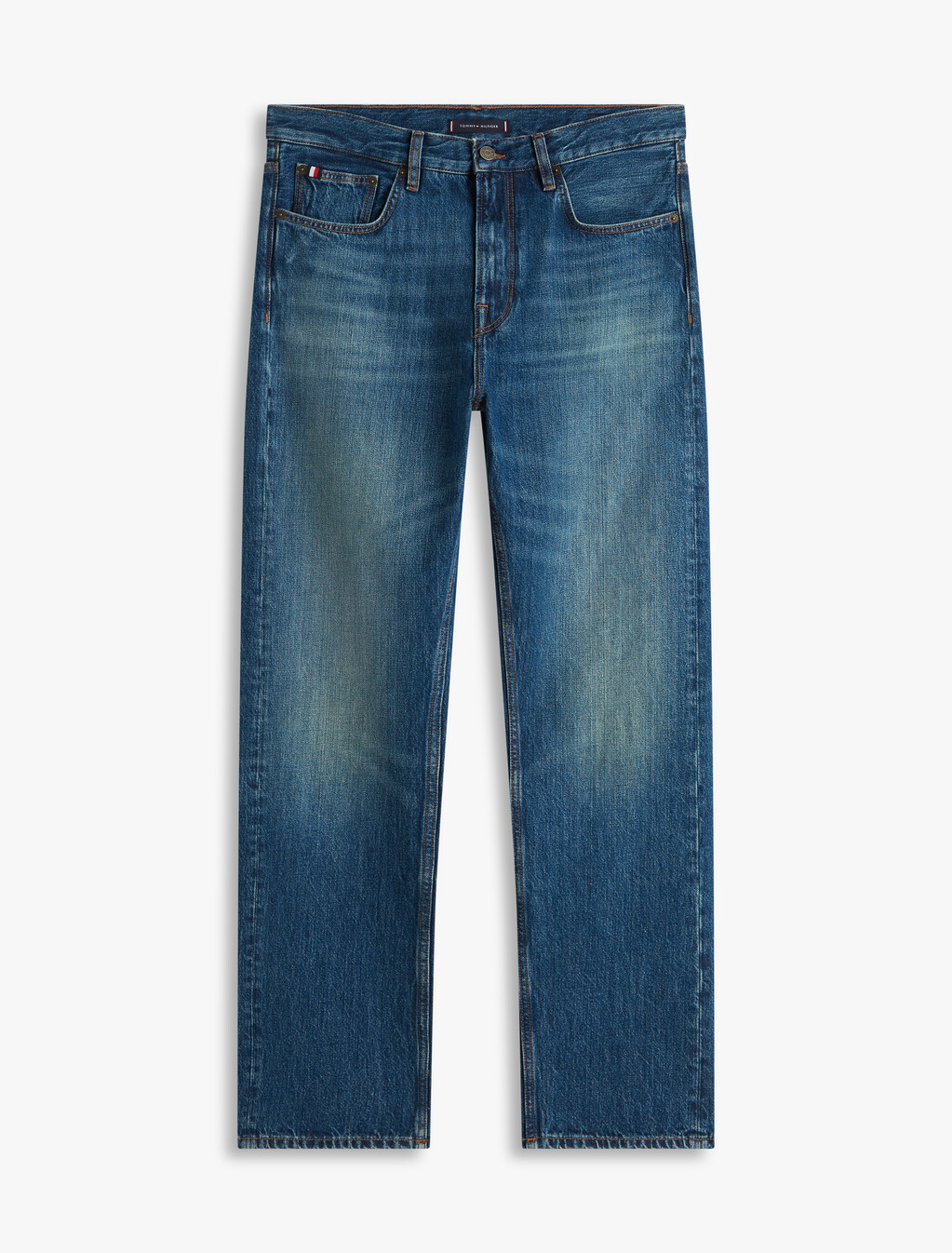 Dover Whiskered Regular Straight Leg Jeans, Dennis Blue, hi-res