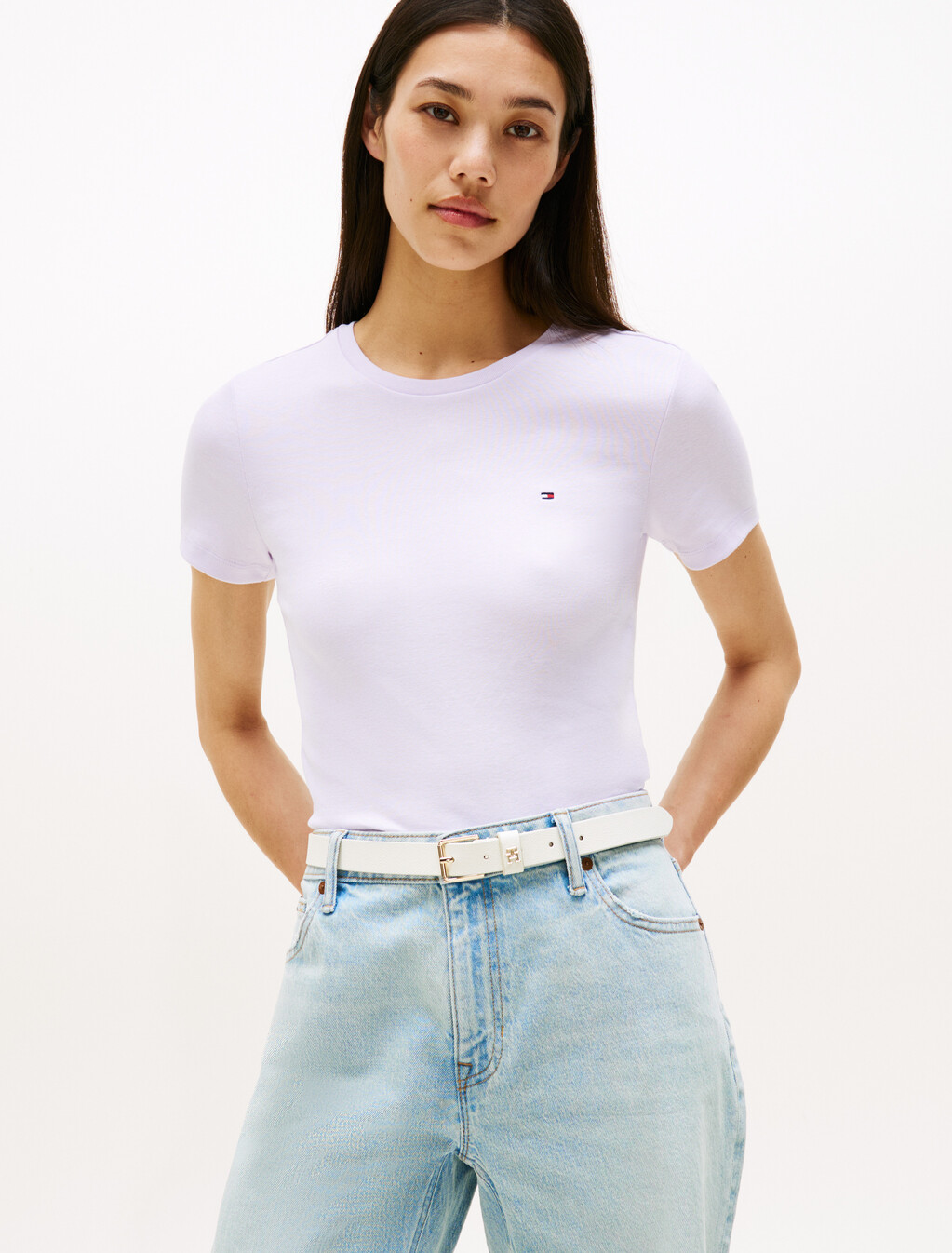 Essential Crewneck T-Shirt, Lilac Sprig, hi-res