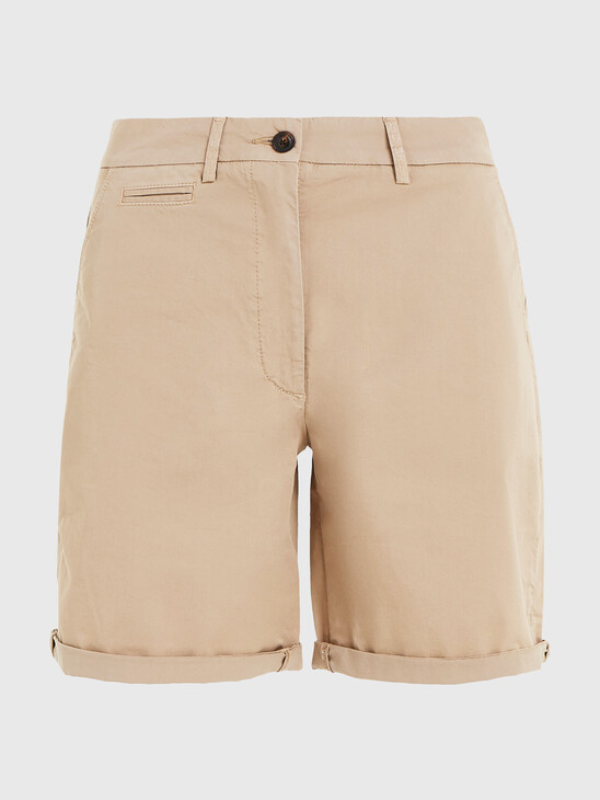 TURN-UP HEM CHINO SHORTS