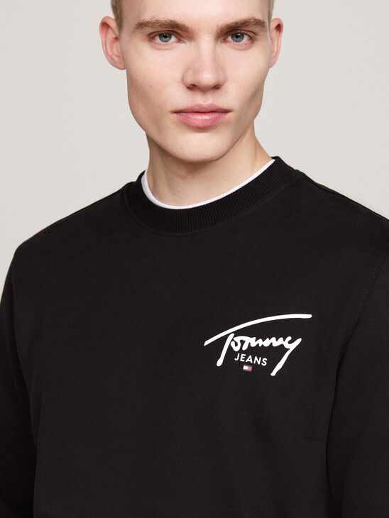 Signature Logo Back Graphic Sweatshirt